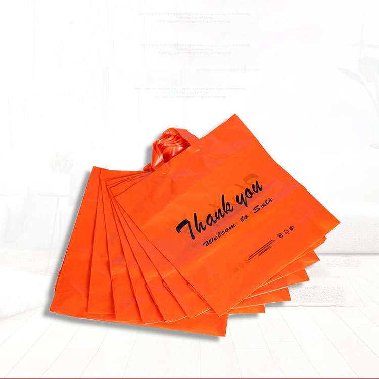 Red PEVA Handle Bag with Custom Logo
